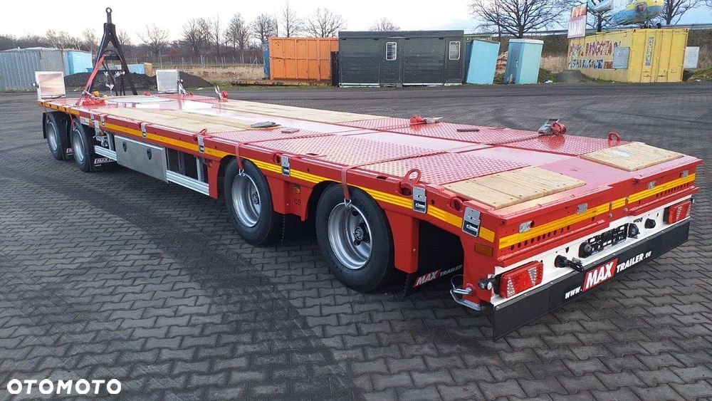 MAX Trailer 4 osiowa przyczepa, najazdy hydrauliczne dwuczęściowe - 5