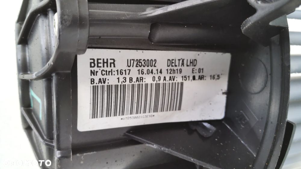 Opel Astra J IV Wentlator Dmuchawa Rezystor - 6