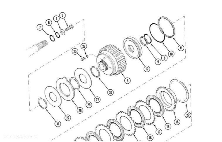 Case MX Maxxum - przekładnia WOM 1341277C3 - 2