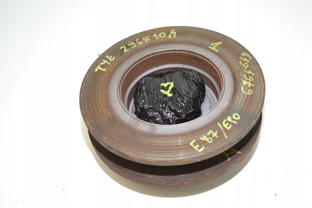 BMW E87 E90 TARCZE HAMULCOWE TYŁ KLOCKI KOMPLET ZESTAW 296MM - 10