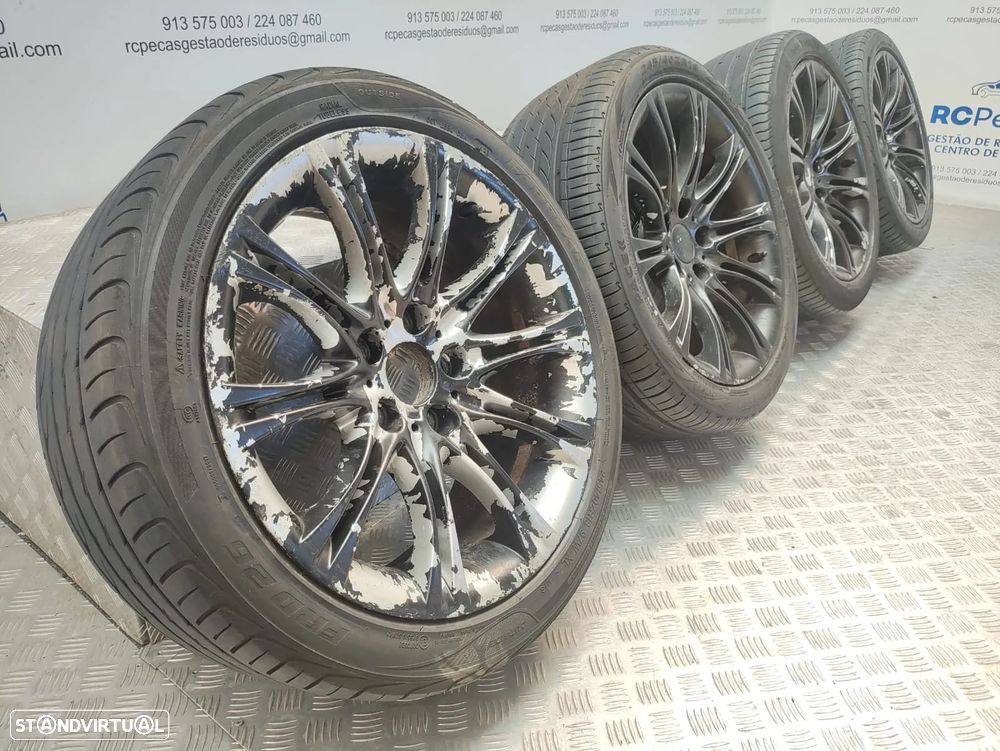 Conjunto Jantes Originais 18 BMW Serie 5 E60 E61 LCI 8J ET20 5x120 - 9