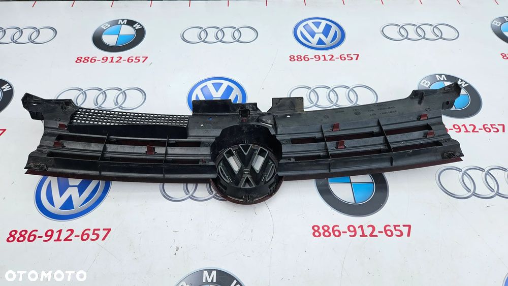 VW Golf IV 4 1J Atrapa zderzaka przedniego Grill Kratka środkowa Logo VW 1J0853651F kolor LC3K - 7