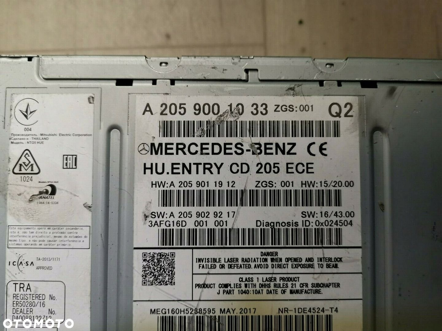Mercedes-Benz OE A2059001033 radio nawigacja - 2
