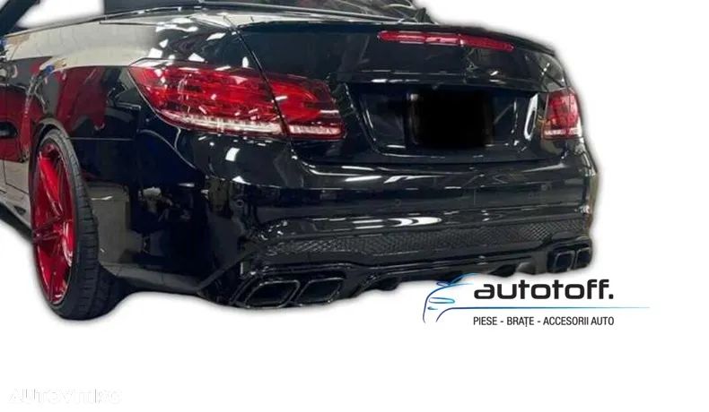 Difuzor bara spate Mercedes E-Class C207 Facelift (13-16) E63 Design Full Black - 1