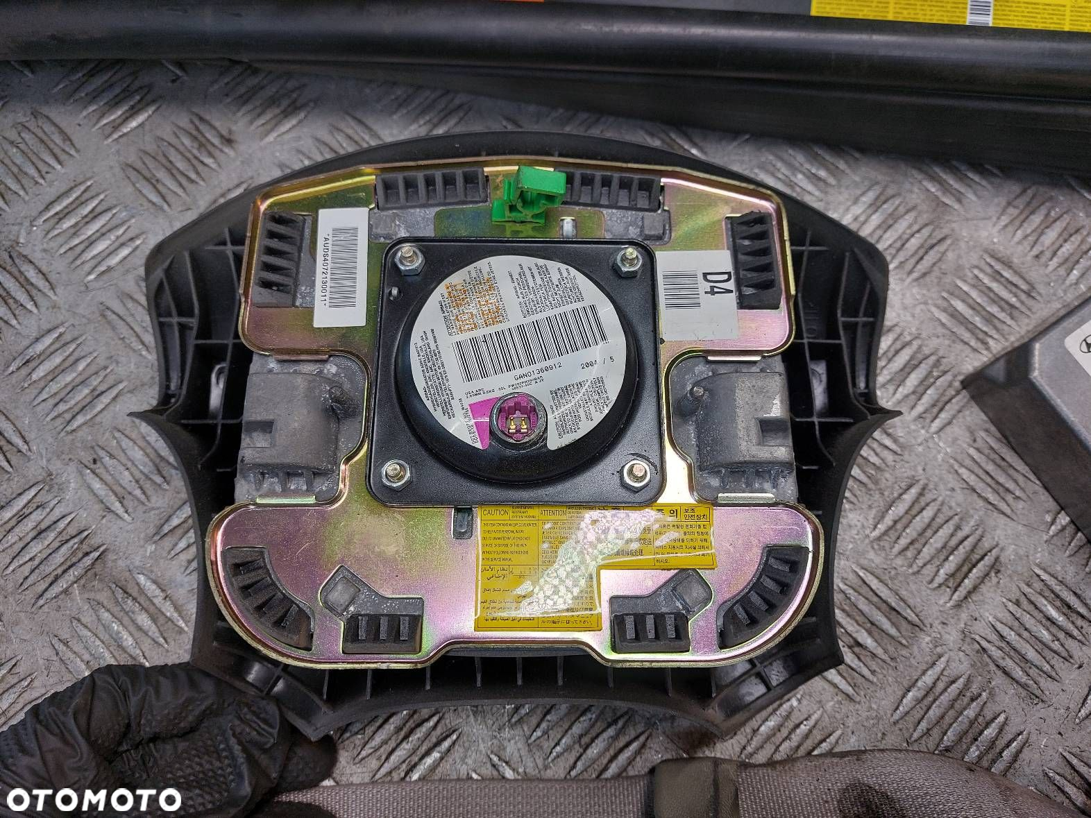 ZESTAW AIRBAG POSTRZAŁOWY KOKPIT HYUNDAI TUCSON I 95910-2E700 - 4