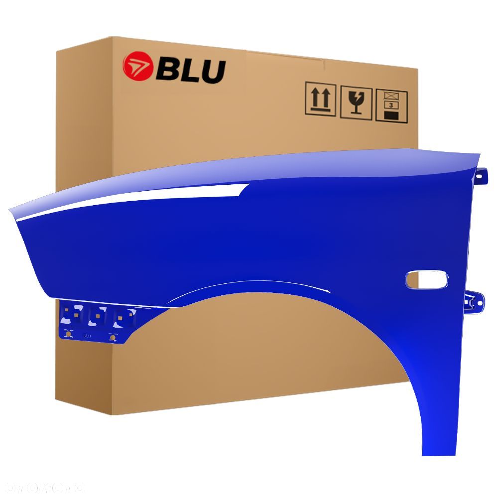 BLU Błotnik Seat Ibiza 3 III Cordoba 2 II 6L LS5G lewy przód niebieski 02-08 ocynk BlauSwing - 1