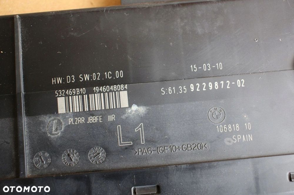 Moduł komfortu BMW e92 e81 e82 9229872 L1 - 2