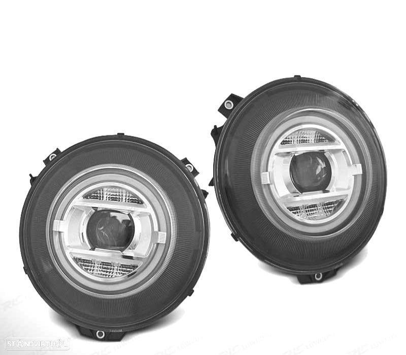 FARÓIS MERCEDES CLASE G W463 07-17 XENON LUZ DIURNA LED - 1
