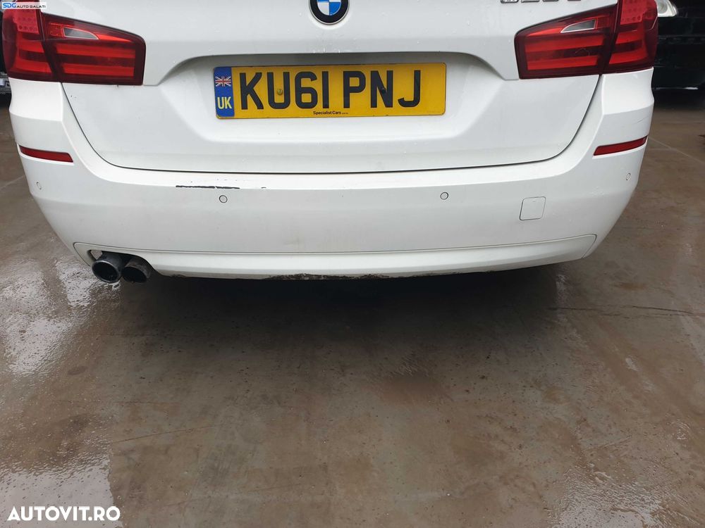 Bara Spoiler Spate cu Locas Senzori Parcare cu Imperfectiuni BMW Seria 5 F11 Break Combi Touring 2009 - 2017 Culoare 300 Alpinweiss 3 [Q0199] - 1