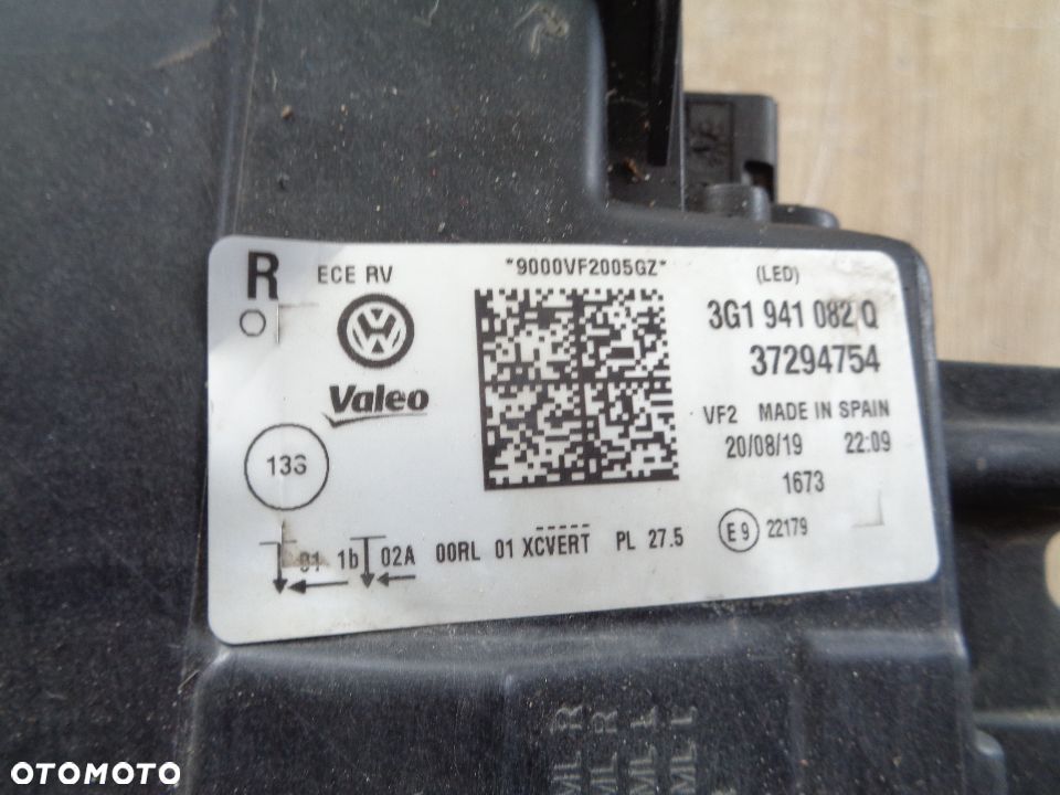 VW PASSAT B8 FULL LED MATRIX LAMPA PRAWY PRZÓD EUROPA 3G1941082Q - 4