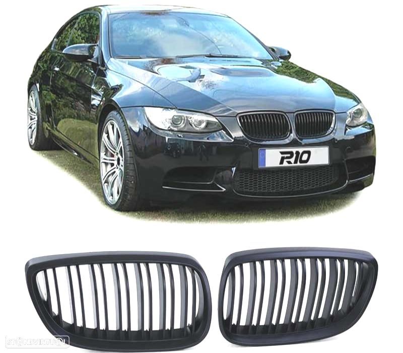 GRELHAS BMW E92 E93 05-10 LOOK M PRETO MATE - 1
