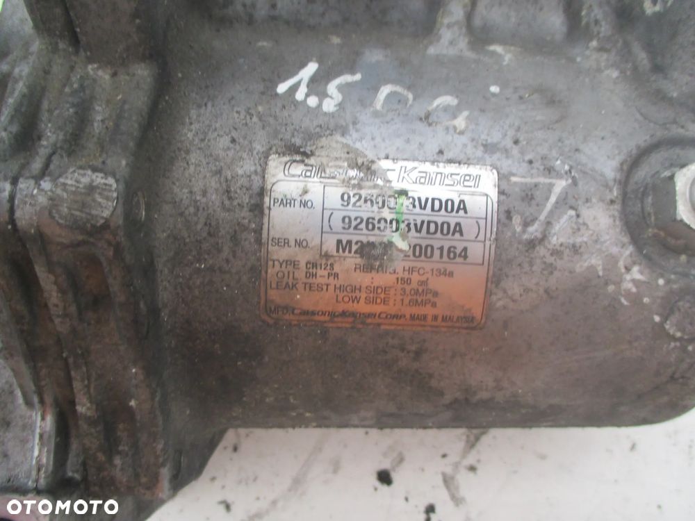 NISSAN RENAULT DACIA 926003VD0A KOMPRESOR SPRĘŻARKA KLIMATYZACJI - 2