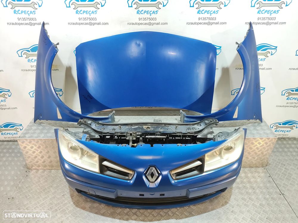 FRENTE COMPLETA RENAULT MEGANE 2 II MK2 FACELIFT CAPOT PARACHOQUES GUARDA-LAMAS OTICAS RADIADOR VENTILADOR FRENTE FIBRA REFORÇO - 21