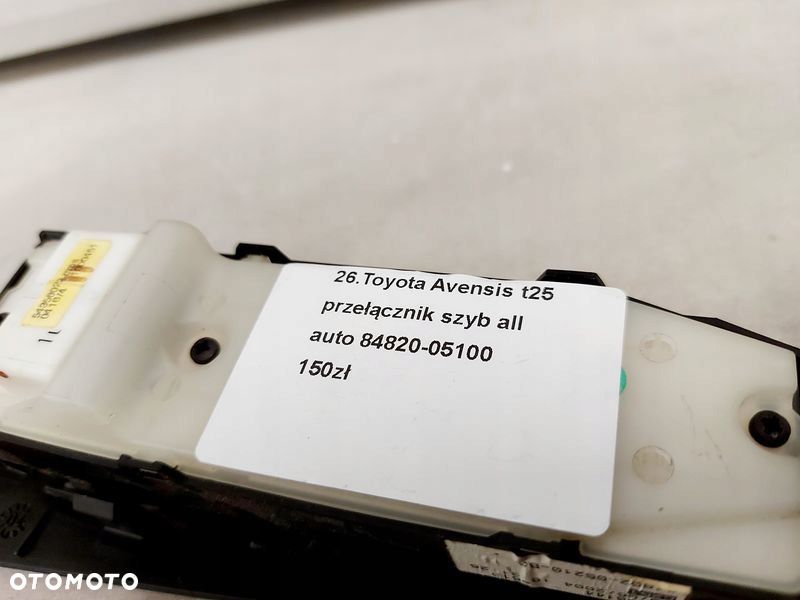 AVENSIS T25 PRZEŁĄCZNIK SZYB ALL AUTO LEWY PRZÓD - 4