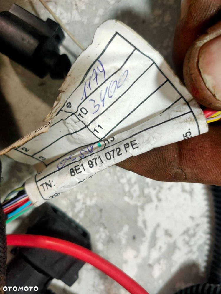 wiązka elektryczna audi a4 b6 3,0 asn 8e1971072pe - 2