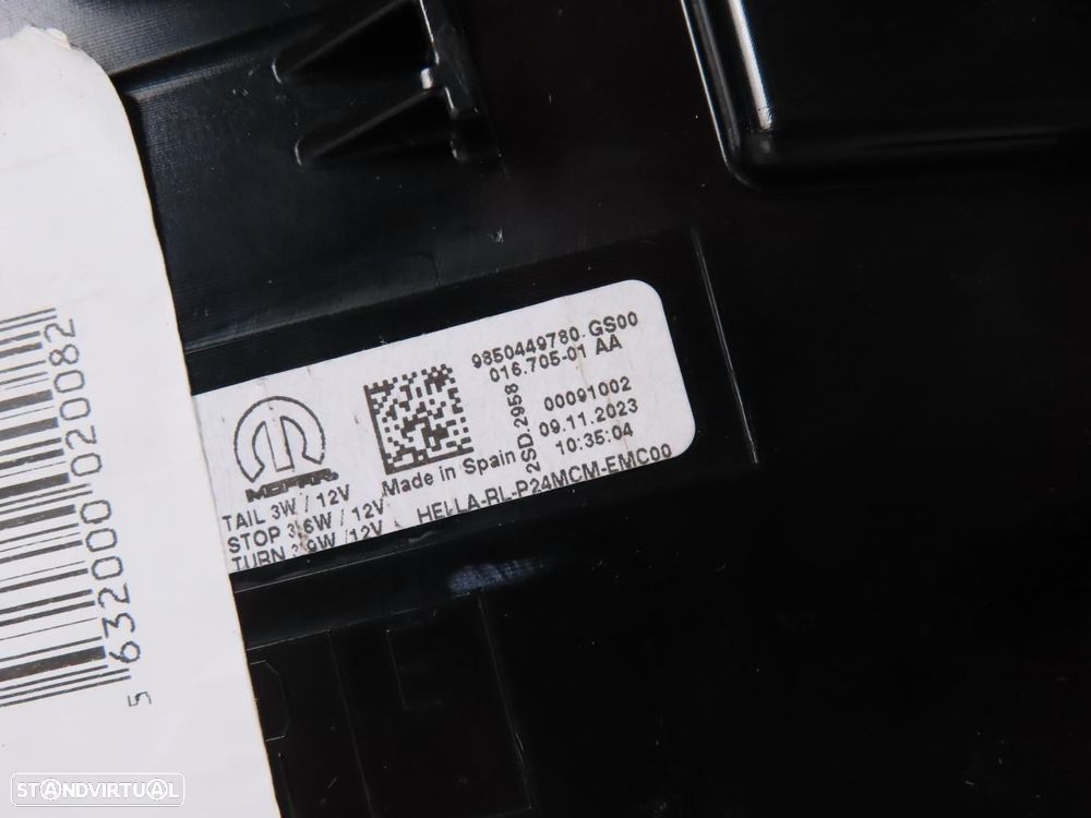 Farolim Esquerdo/Trás Usado / Original PEUGEOT 2008 II (U_) 9850449780 - 8