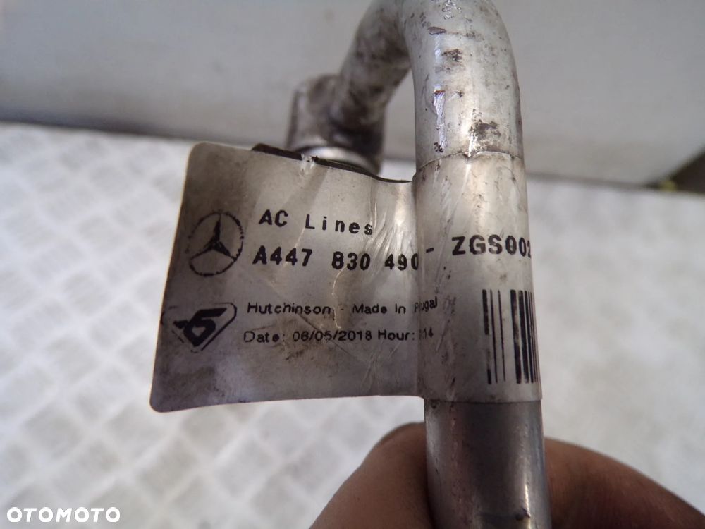 RURKA PRZEWÓD KLIMATYZACJI MERCEDES VITO 447 A447830490 - 2