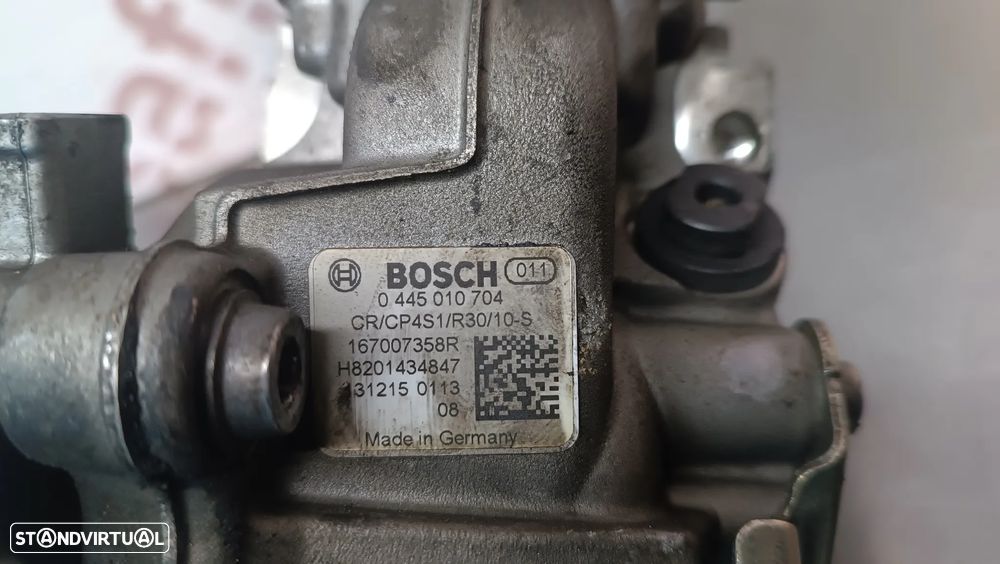 BOMBA INJETORA / ALTA PRESSÃO RENAULT KANGOO II / CLIO IV 1.5DCI (BOSCH) 0445010704 167007358R - 4