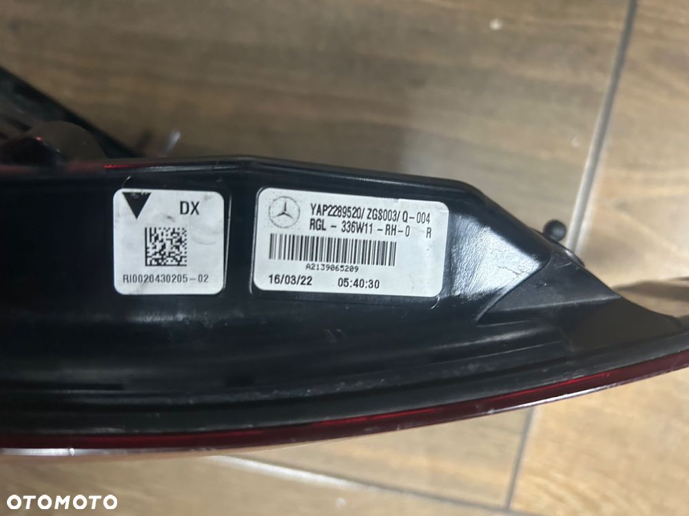MERCEDES E KLASA 213 LIFT LAMPA TYLNA A2139065209 IGLA ORG - 2
