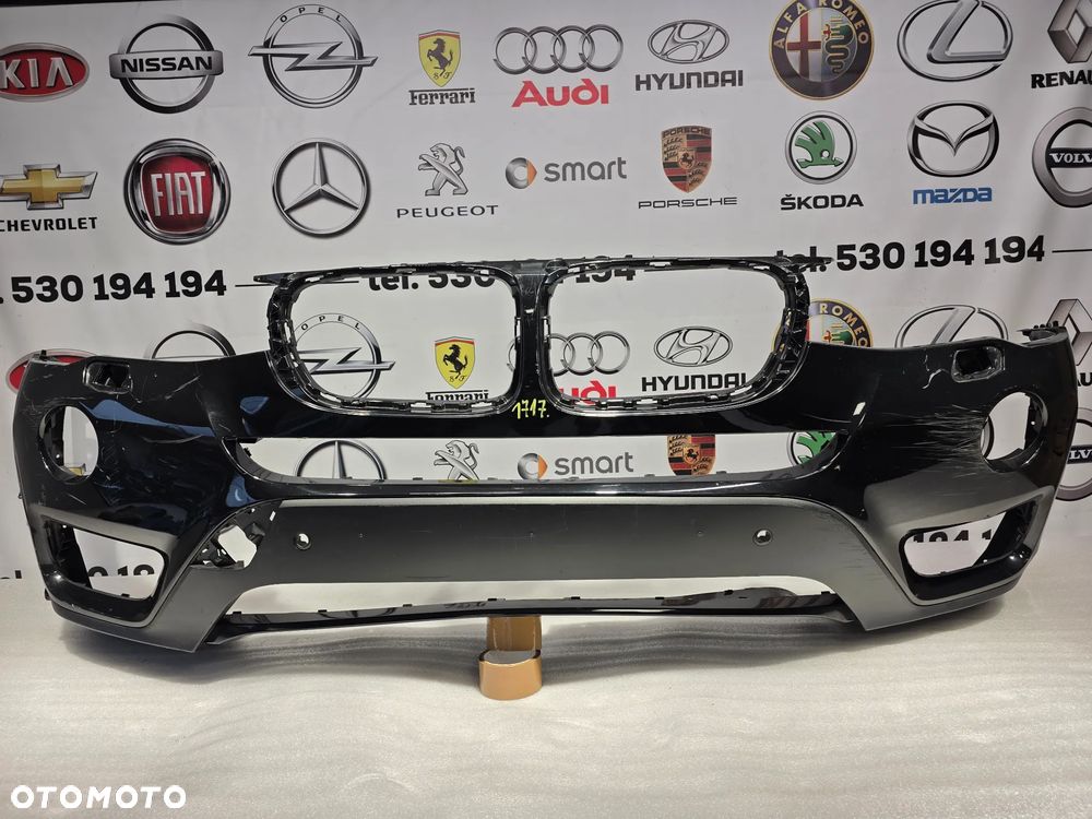 BMW X3 LIFT F25 13- ZDERZAK PRZEDNI PRZÓD NA SPRYSKI + 4xPDC , NR 51117338534 / 7338534 , NR AUKCJI NZ1717 / 1 !!! - 1