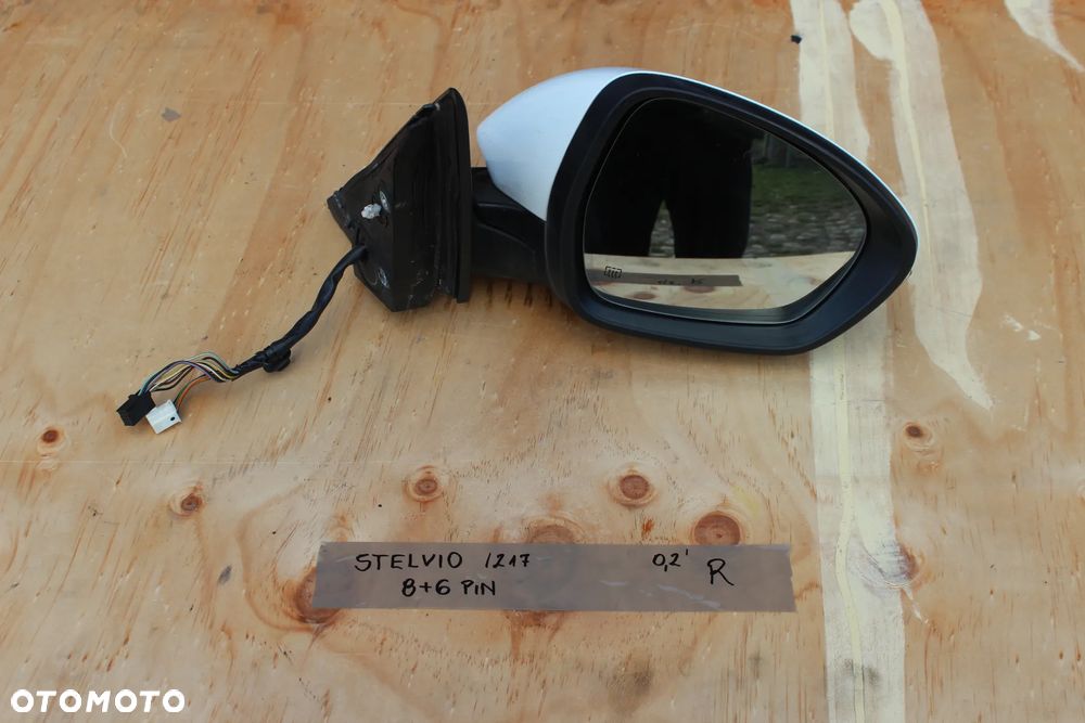 LUSTERKO PRAWE ALFA ROMEO STELVIO 8+6 PIN EUROPA 217 2018