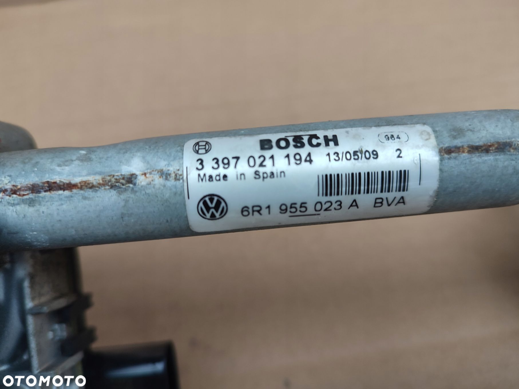 Mechanizm silniczek wycieraczek VW POLO V 6R EUROPA ORYGINAŁ 130TYS PRZEBIE - 8
