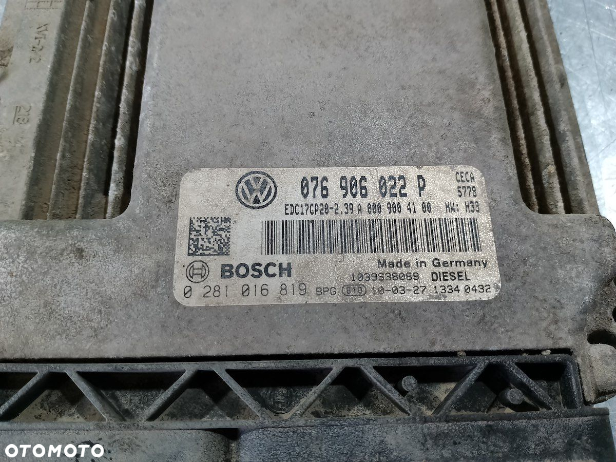 KOMPUTER, STEROWNIK VW CRAFTER 076906022P 0281016819 2.5 TDI - 2