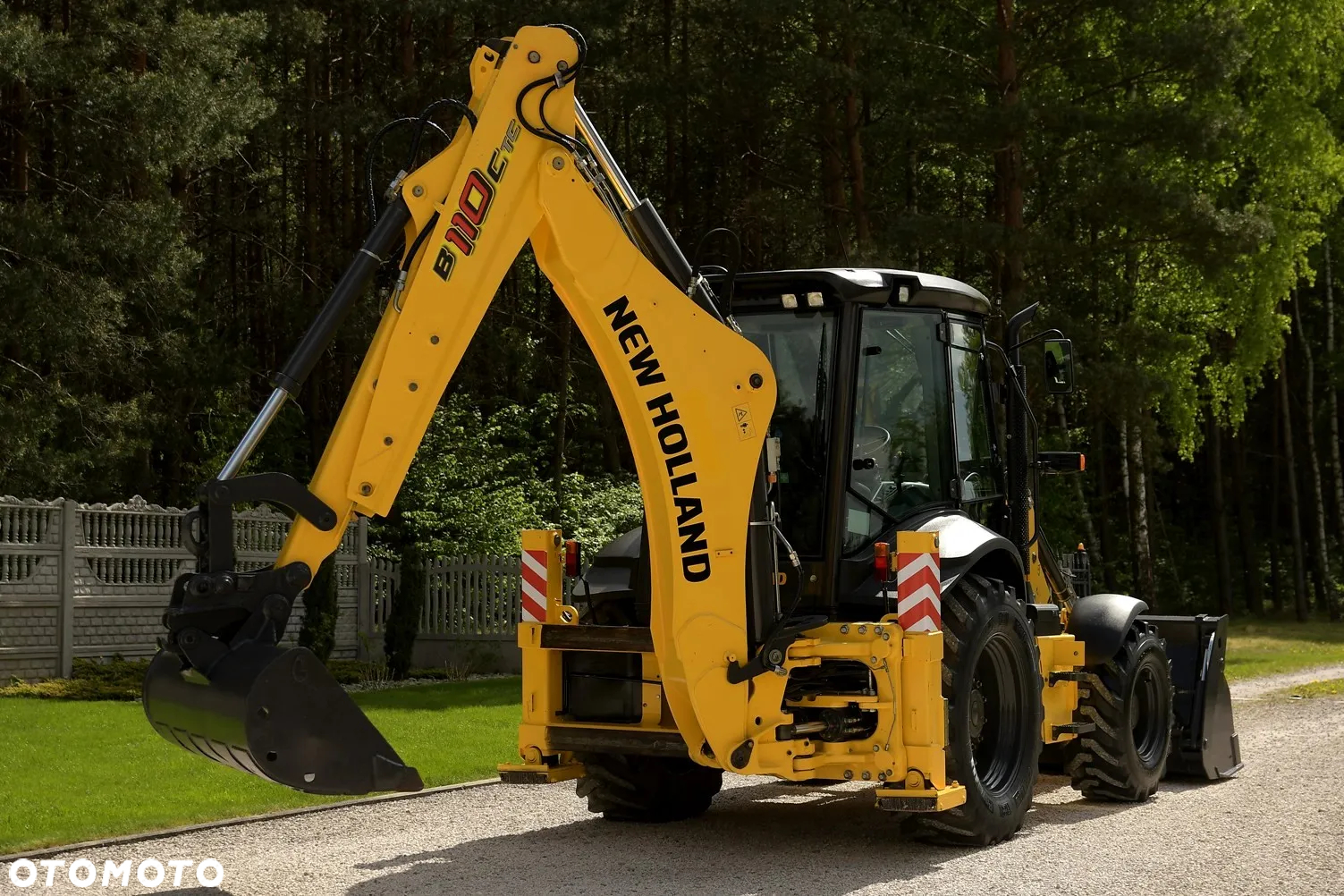 New Holland KOPARKO-ŁADOWARKA * NEW HOLLAND B110C TC * ZNAKOMITY STAN! - 6