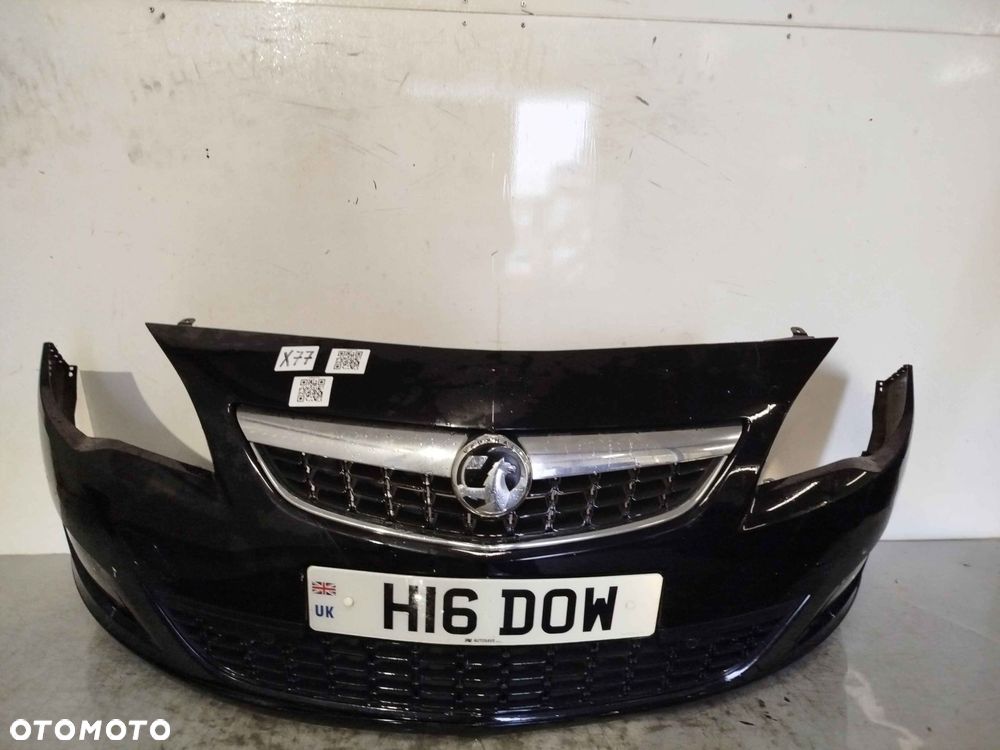 + ZDERZAK PRZÓD PRZEDNI OPEL ASTRA J 4 IV Z22C CZARNY HALOGENY - 1