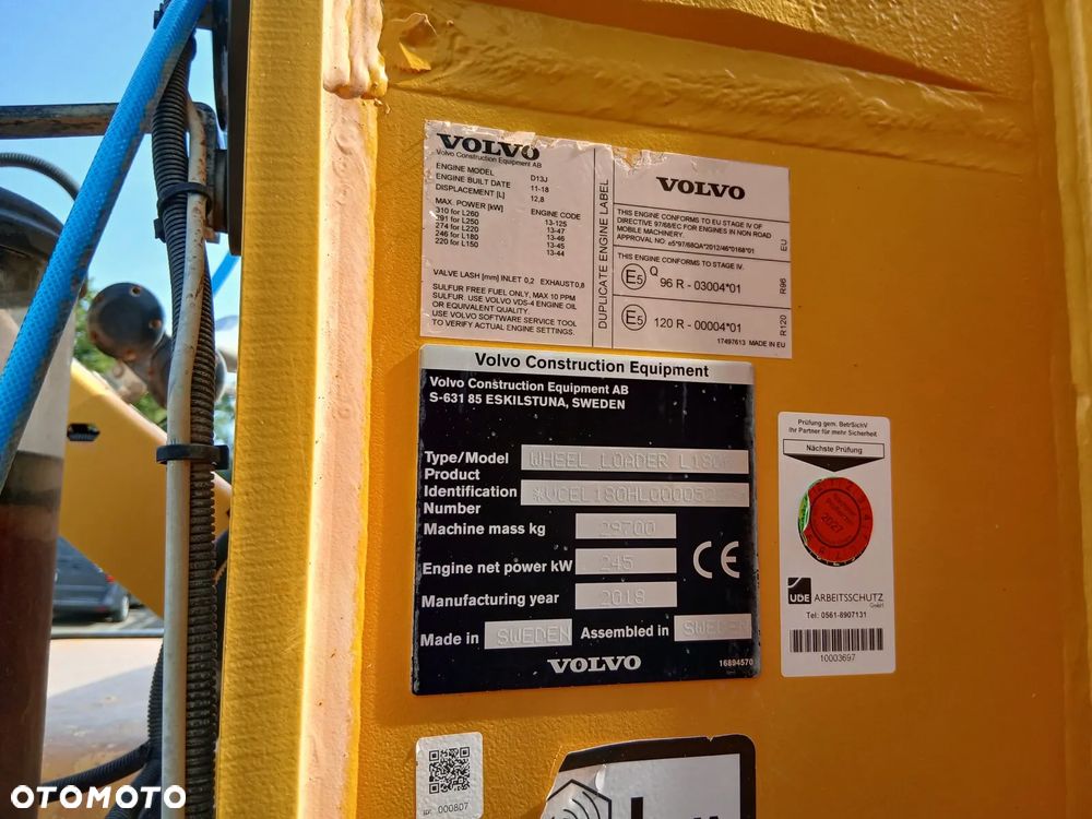 Volvo L180H ŁADOWARKA KOŁOWA - 7