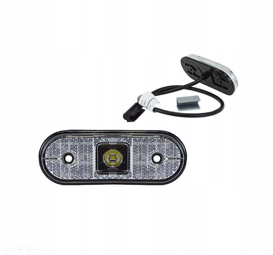 lampa obrysowa zeta biała z kablem 0,5 m uniwersalna - 1