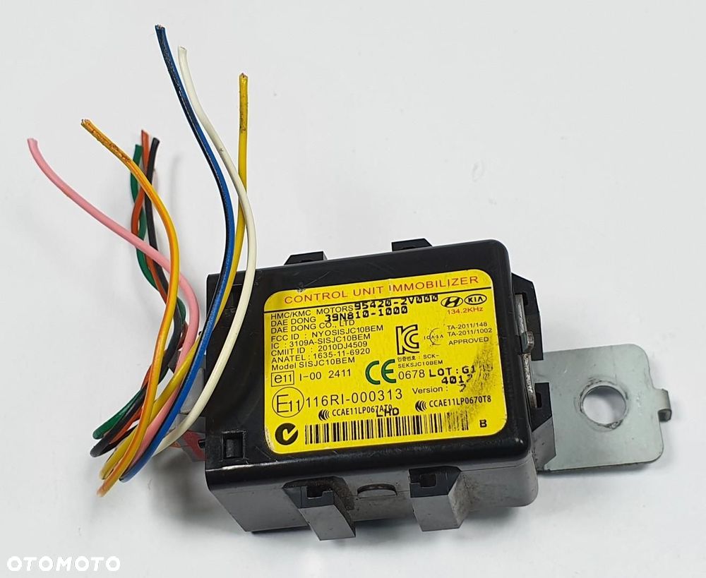 MODUŁ STEROWNIK IMMO IMMOBILIZERA KIA RIO III 95420-2V000 - 1