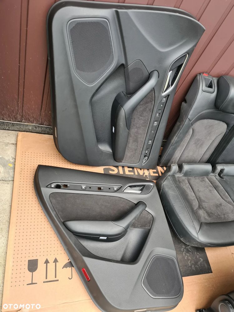 AUDI Q3 8U0 8U S-LINE FOTELE PÓŁSKÓRA ALCANTARA KOMPLET 2015 rok - 6
