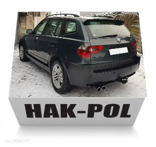 BMW X3 E83 + LCI + FACELIFT + FL 2004-10 HAK HOLOWNICZY + MODUŁ 13PIN +WIĄZKA + ADAPTER 13/7 - 8