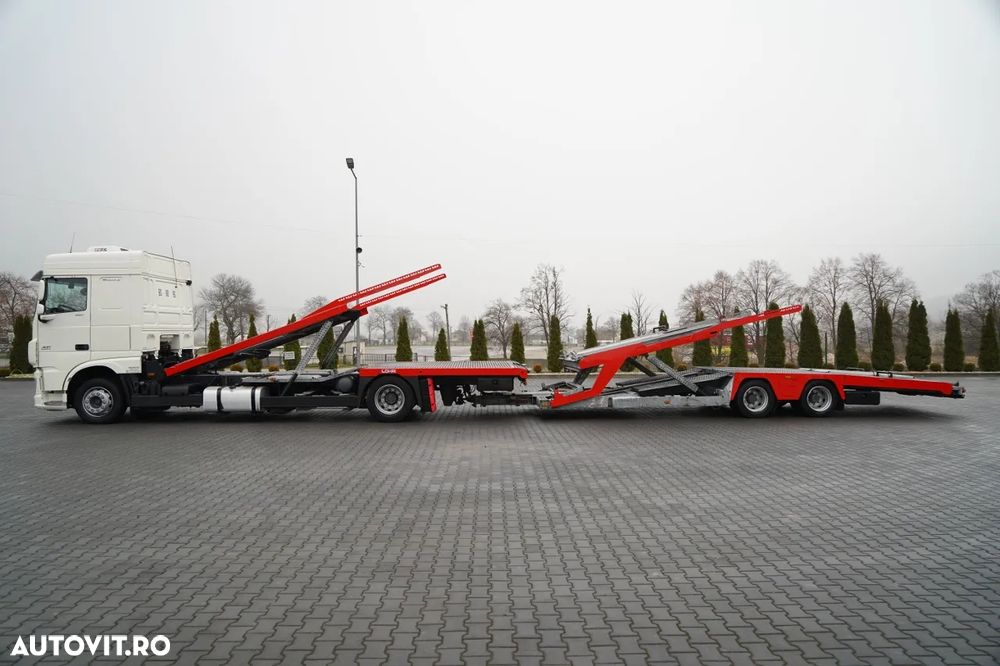 DAF XF 480 / LORA / LOHR / 16,5 M / 4 AUTOUTILE DE LIVRARE / 6 VEHICULE / AER CONDIȚIONAT PENTRU PARCARE / EURO 6 - 2