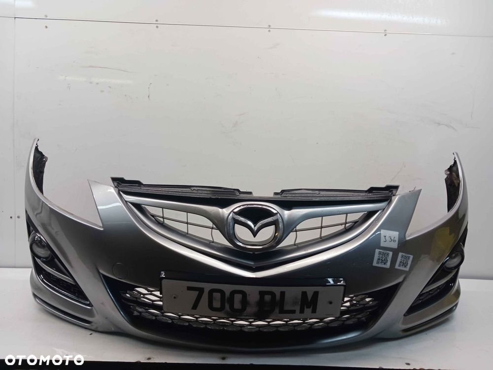 + ZDERZAK PRZÓD PRZEDNI MAZDA 6 VI LIFT FL 36L BŁĘKITNY HALOGENY - 1