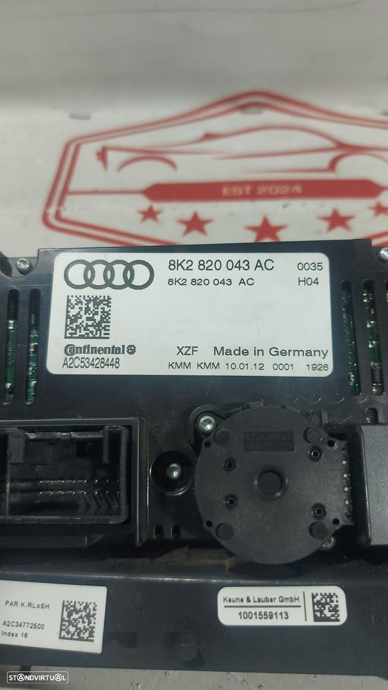 Comando Sofagem Climatronic Audi A5 A4 B8 8K2820043AC Original - 3