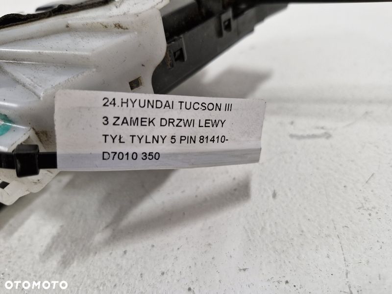 HYUNDAI TUCSON 3 III ZAMEK DRZWI LEWY TYŁ TYLNY 5 PIN 81410-D7010 - 11