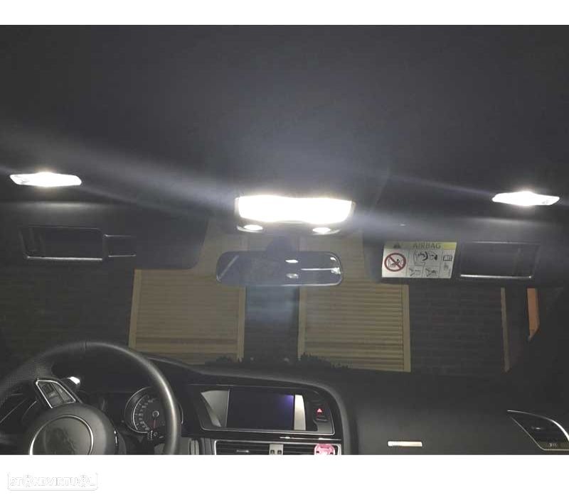 KIT COMPLETO DE 24 LÂMPADAS LED INTERIOR PARA AUDI A5 S5 RS5 SPORTBACK 2009-2015 - 4
