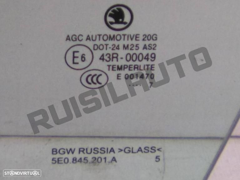 Vidro Porta Frente Esquerdo 5e084_5201a Skoda Octavia Iii (5e) - 2