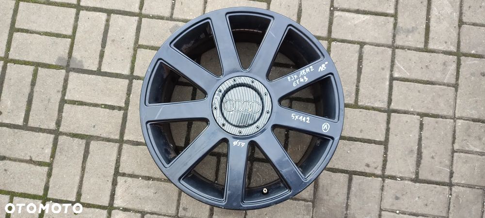 FELGI ALUMINIOWE 5X112 4D0601025AH 8Jx18 CALI ET43 AUDI A8 A6 VW SEAT SKODA 4 SZTUKI KOMPLET - 2