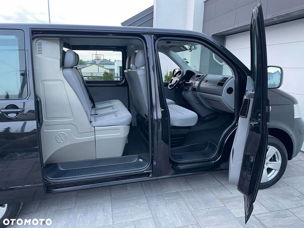 Volkswagen TRANSPORTER T5 1.9TDI Klima Elektryka Tempomat Brygadówka Dubel Kabina 6os Hak Opł - 17