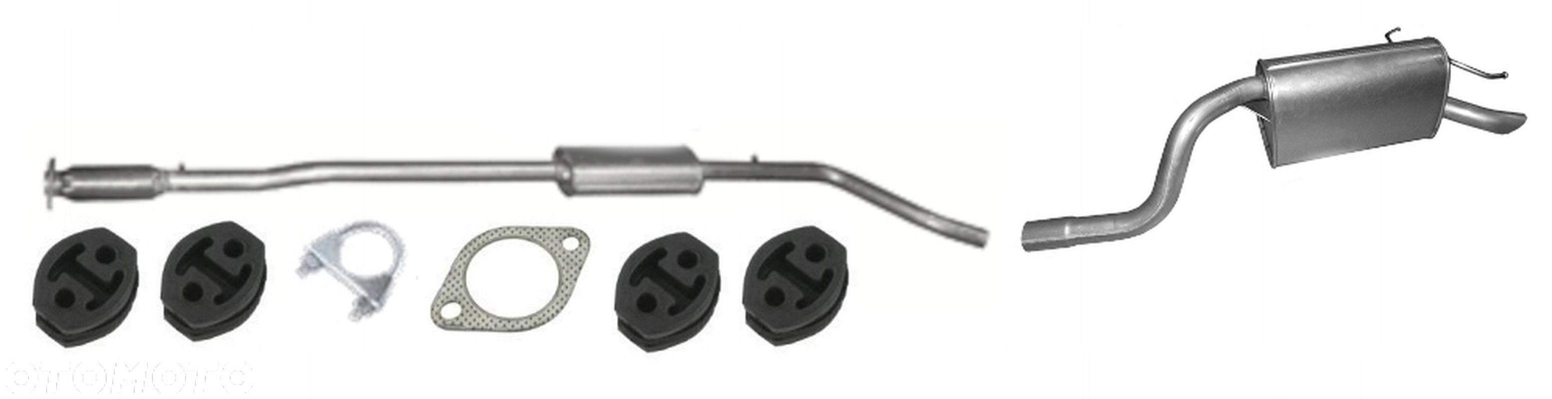 Tłumik Środkowy Końcowy Fiat Idea 1.4 Benzyna - 1