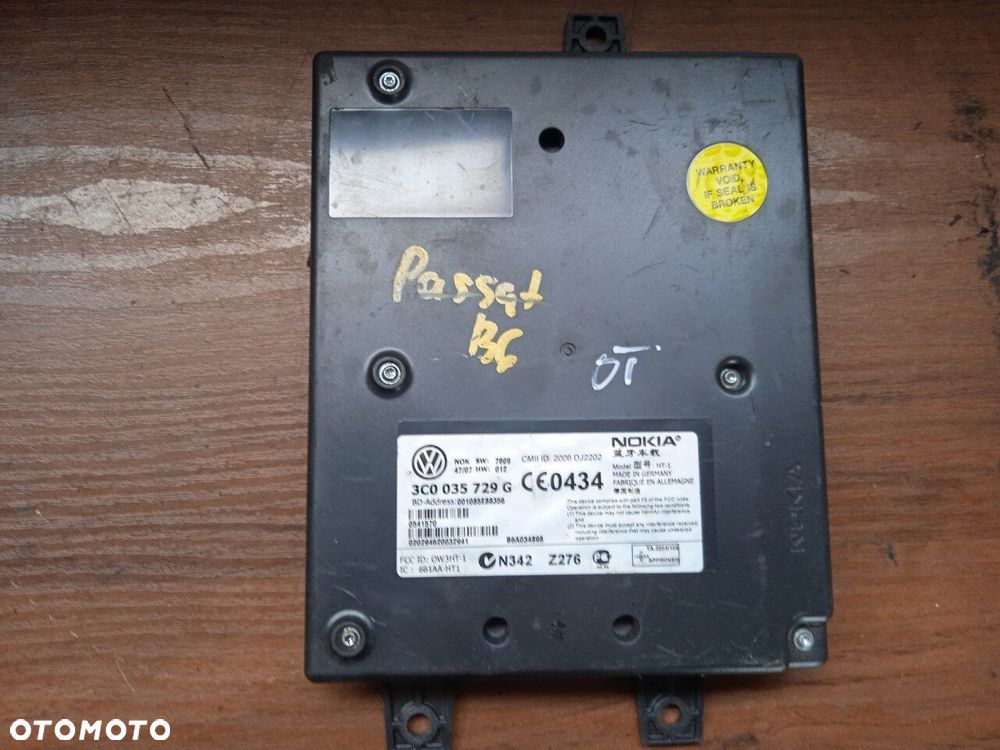 Moduł Bluetooth VW Passat B6 3C0035729G - 1