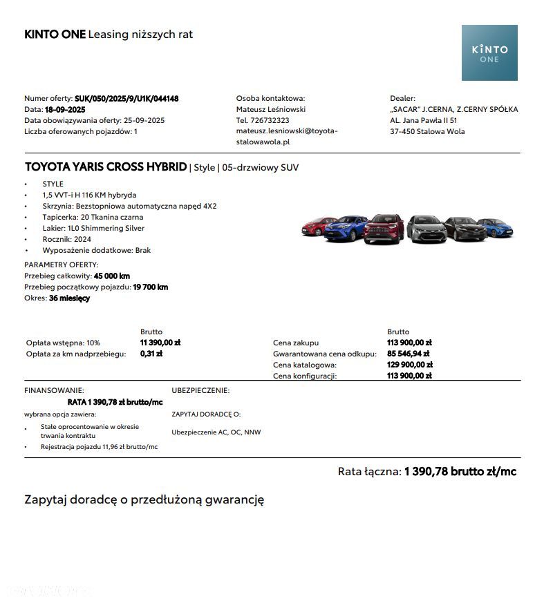 Toyota Yaris Cross Hybrid 1.5 Style - 20