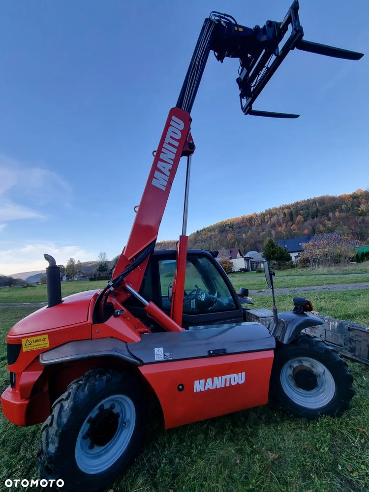 Manitou 523 MonoUltra Ładowarka teleskopowa 5m 2,3 tony Posuw wideł Hydr. łyżka Klima 2x kamera PERKINS z Komuny Norweskiej! Jak Nowa 3136 mtg Zero luzów wycieków SERWISY DEKRA - 32