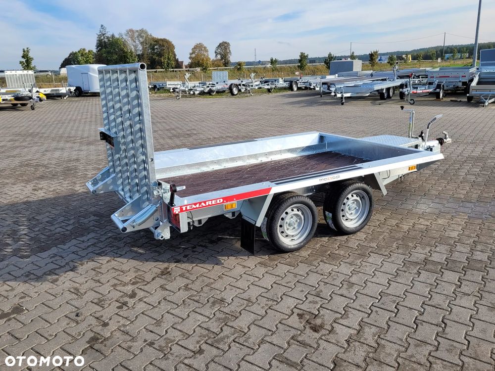 TEMARED Dostawa przyczepa koparkowa, budowlanka, pod sprzęt budowlany 300x150cm DMC2700kg Z TRAPEM - 12