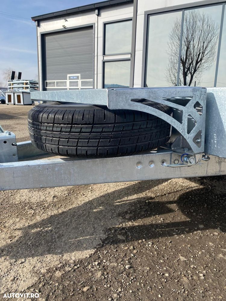 Niewiadow Remorca auto transport utilaje, 3 axe, sistem de franare, 3500kg, NIEWIADOW KOPARKA  390/185/20 - 3