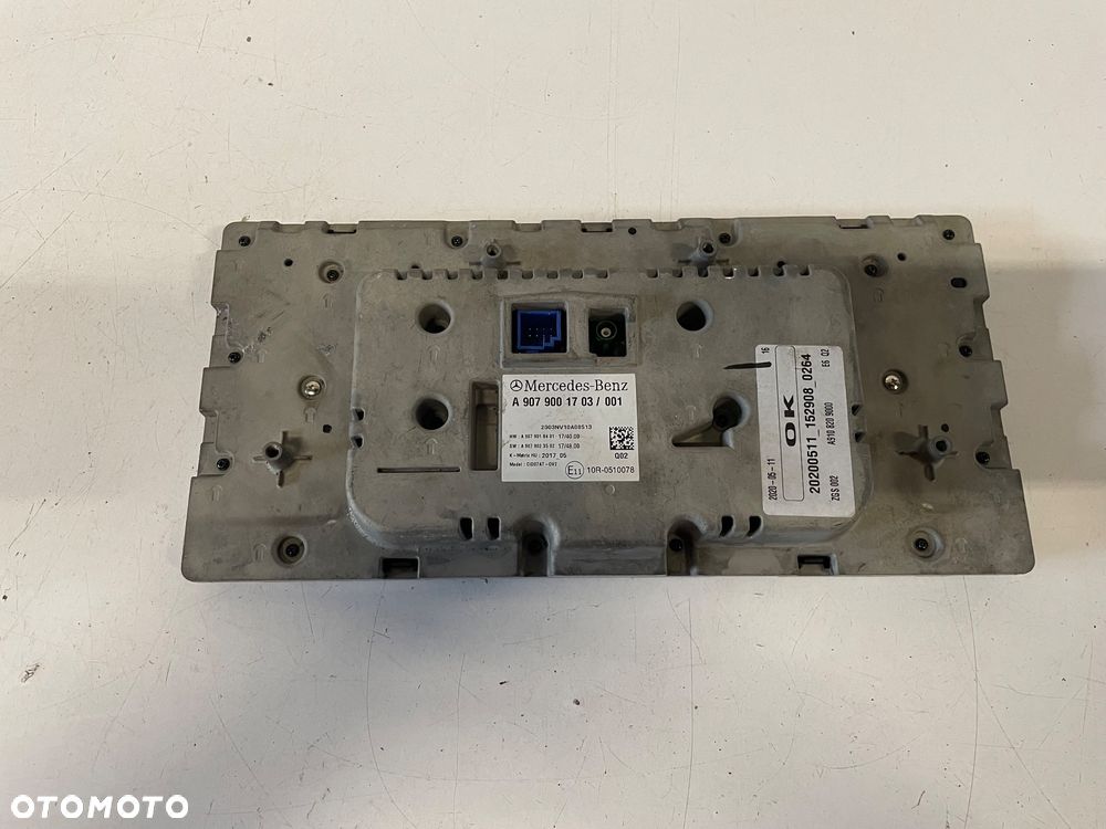 Radio Wyświetlacz radia Mercedes-Benz sprinter 907 907 900 17 03 - 2