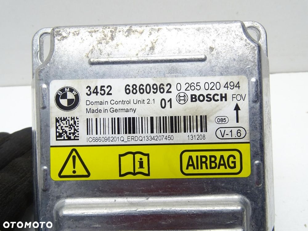 MODUŁ STEROWNIK AIRBAG PODUSZEK POWIETRZNYCH 6860962 BMW X3 F25 - 3